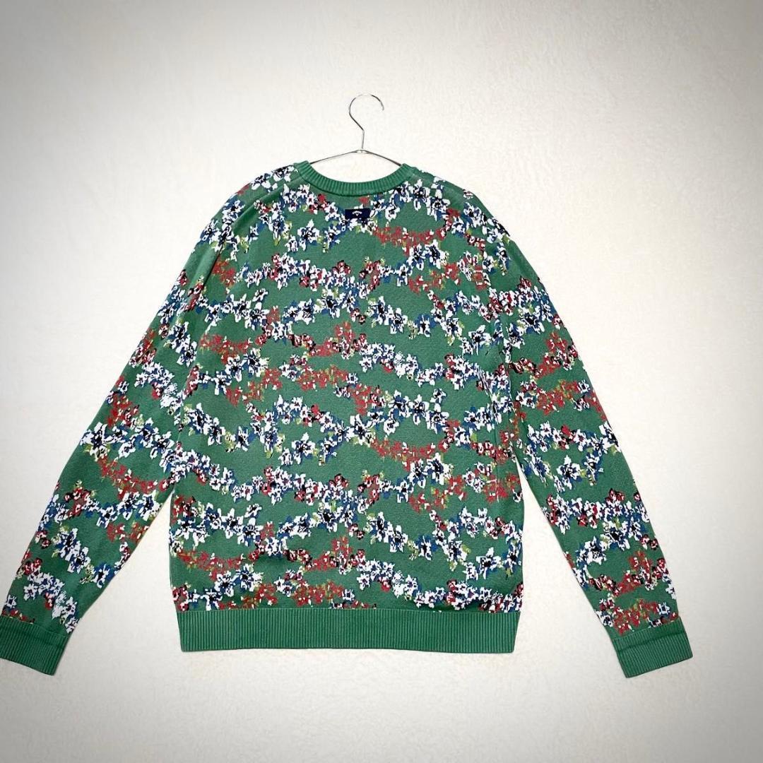 LL:Callaway 2.8万　日本製 総柄ニット 綿 未使用級 花柄 希少