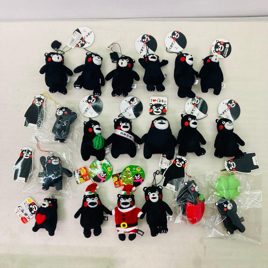 【タグ付き★19点セット】くまモン　マスコットストラップ　ぬいぐるみ　ストラップ