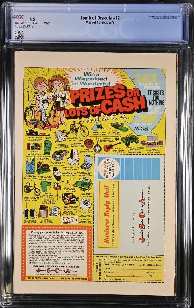 アメコミリーフ Tomb of Dracula #12 CGC 6.5