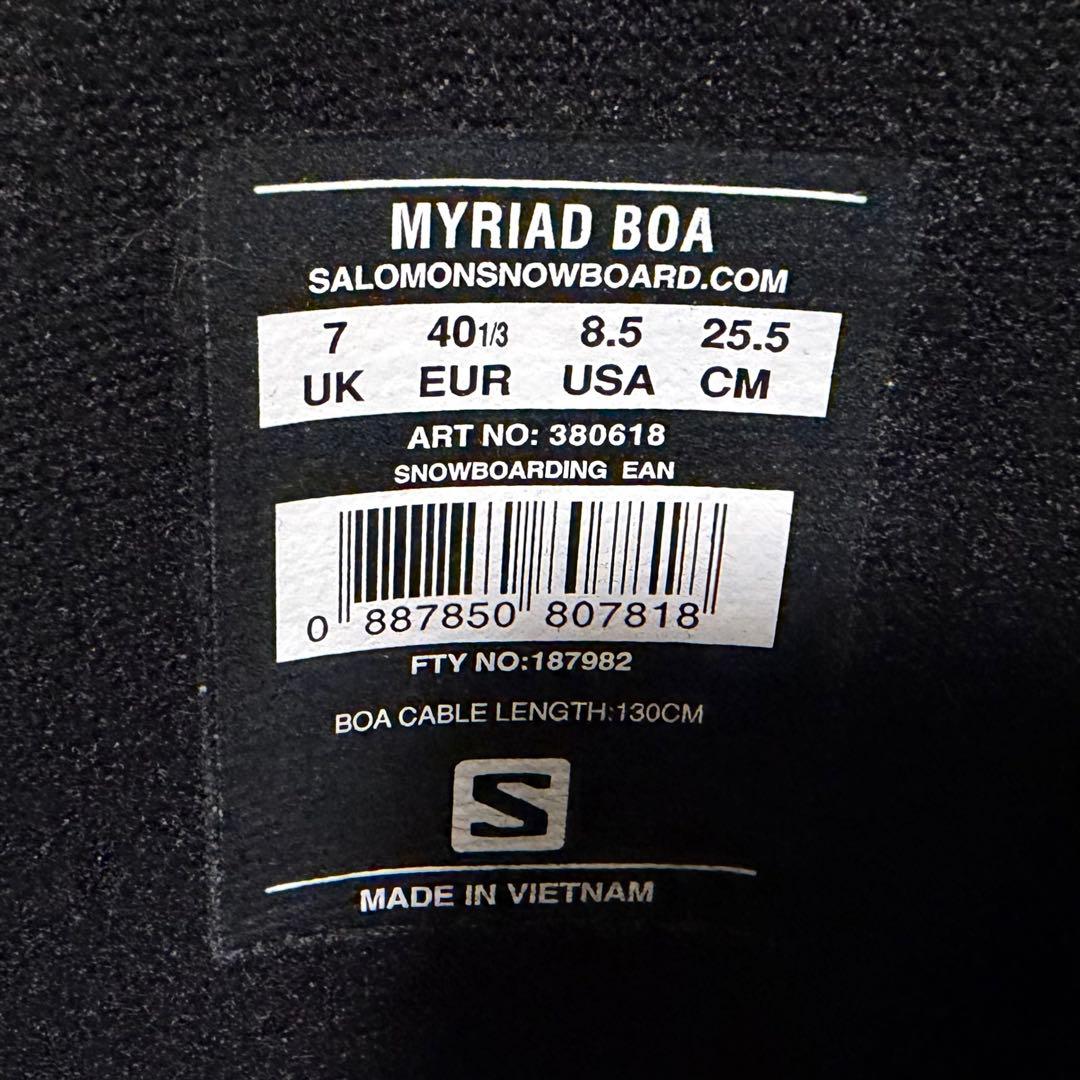 スノーボード ブーツ SALOMON MYRIAD BOA 25.5cm