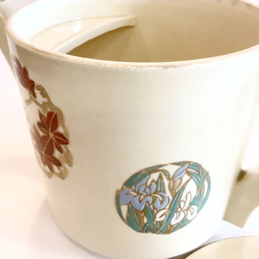 【茶道具】仁清写花丸紋　水注　泉山窯