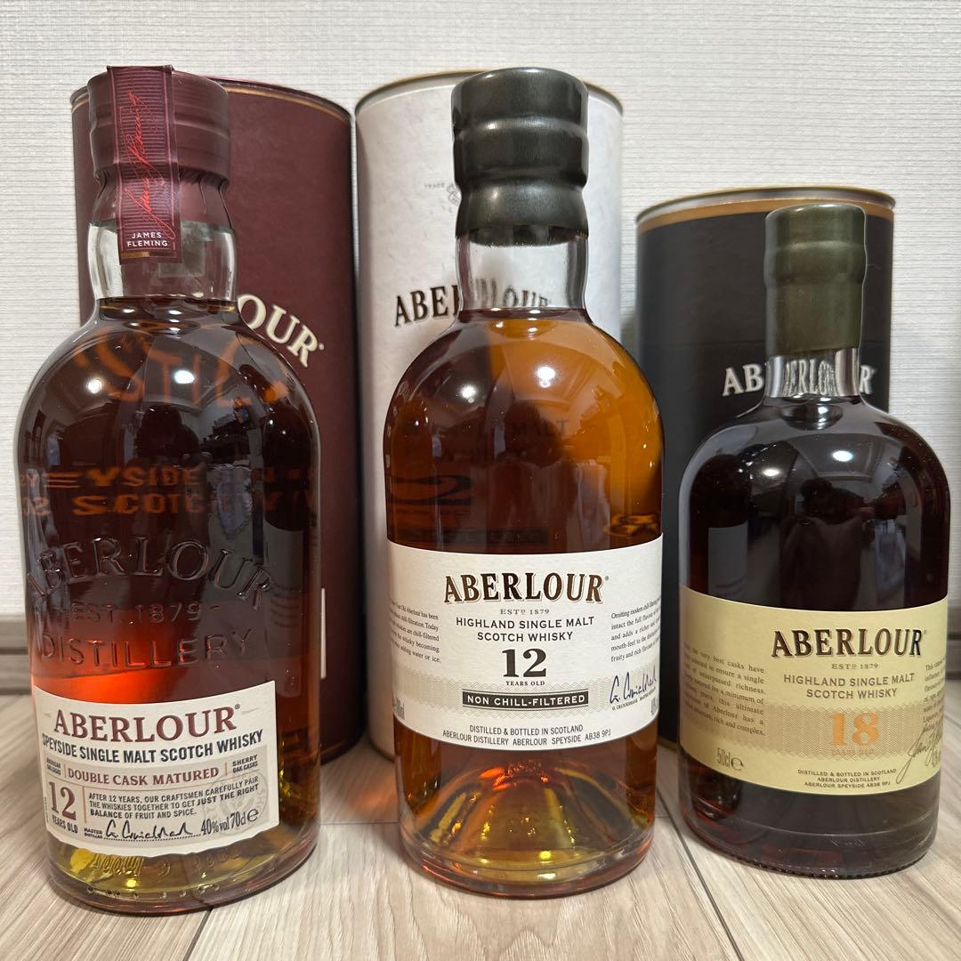 アベラワー12年 ノンチル12年 18年 スコッチウイスキーセット