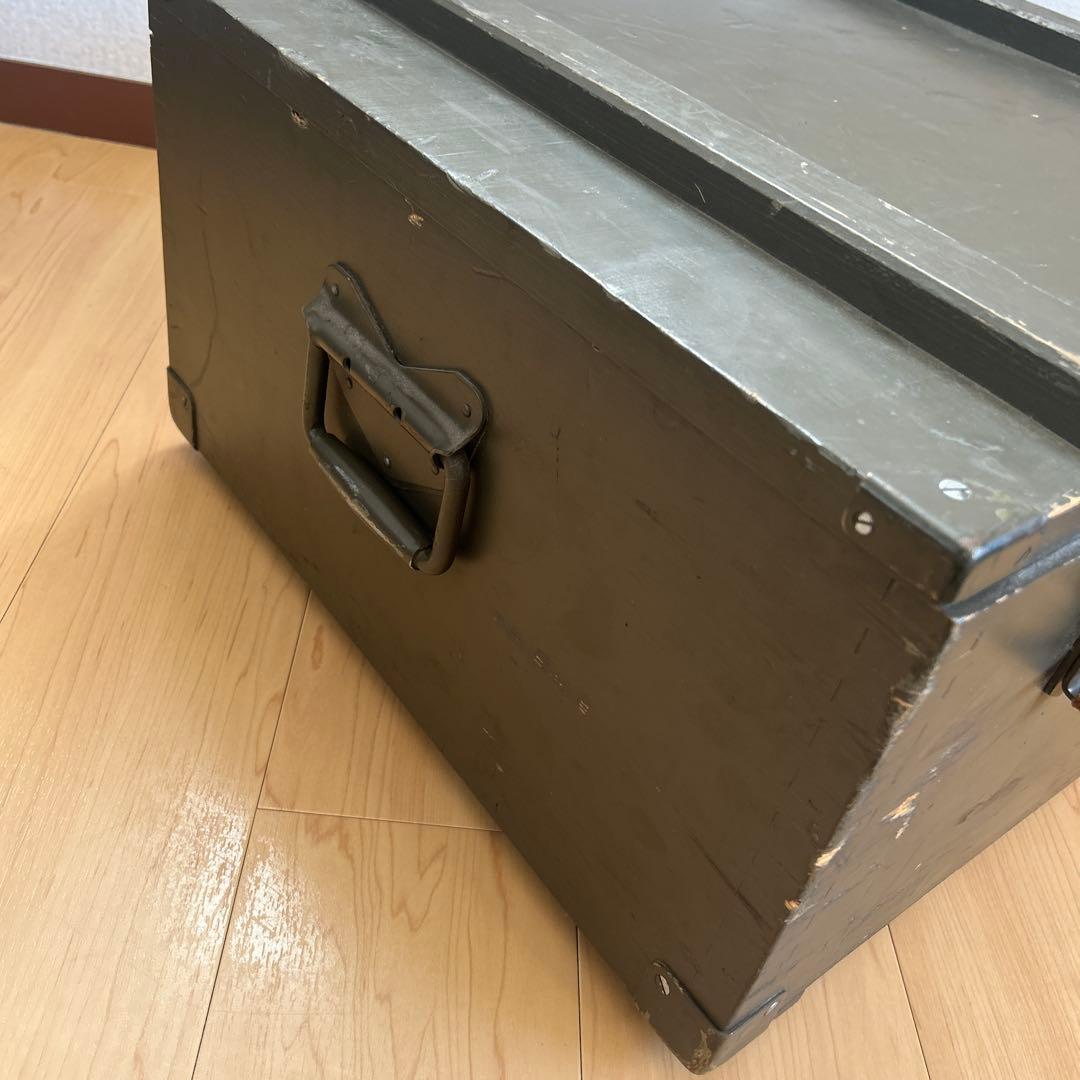 ミリタリーボックス　アウトドア　軍もの スイス軍　70年代70s