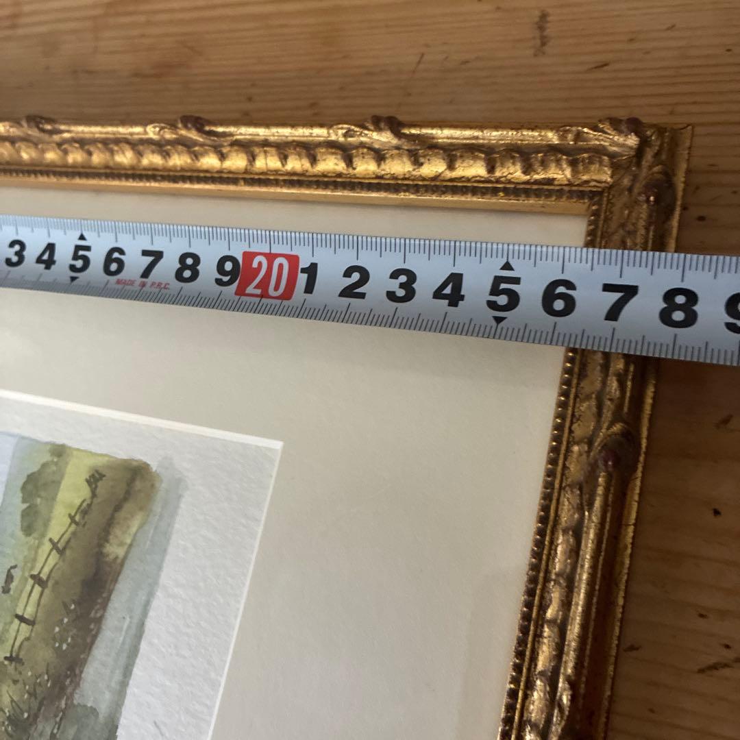 Digby Page イギリス　水彩画　Quiet country side