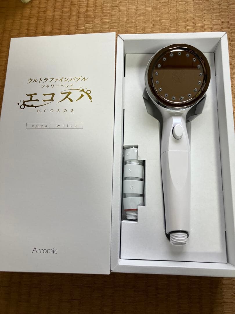 Arromic エコスパ シャワーヘッド ホワイト