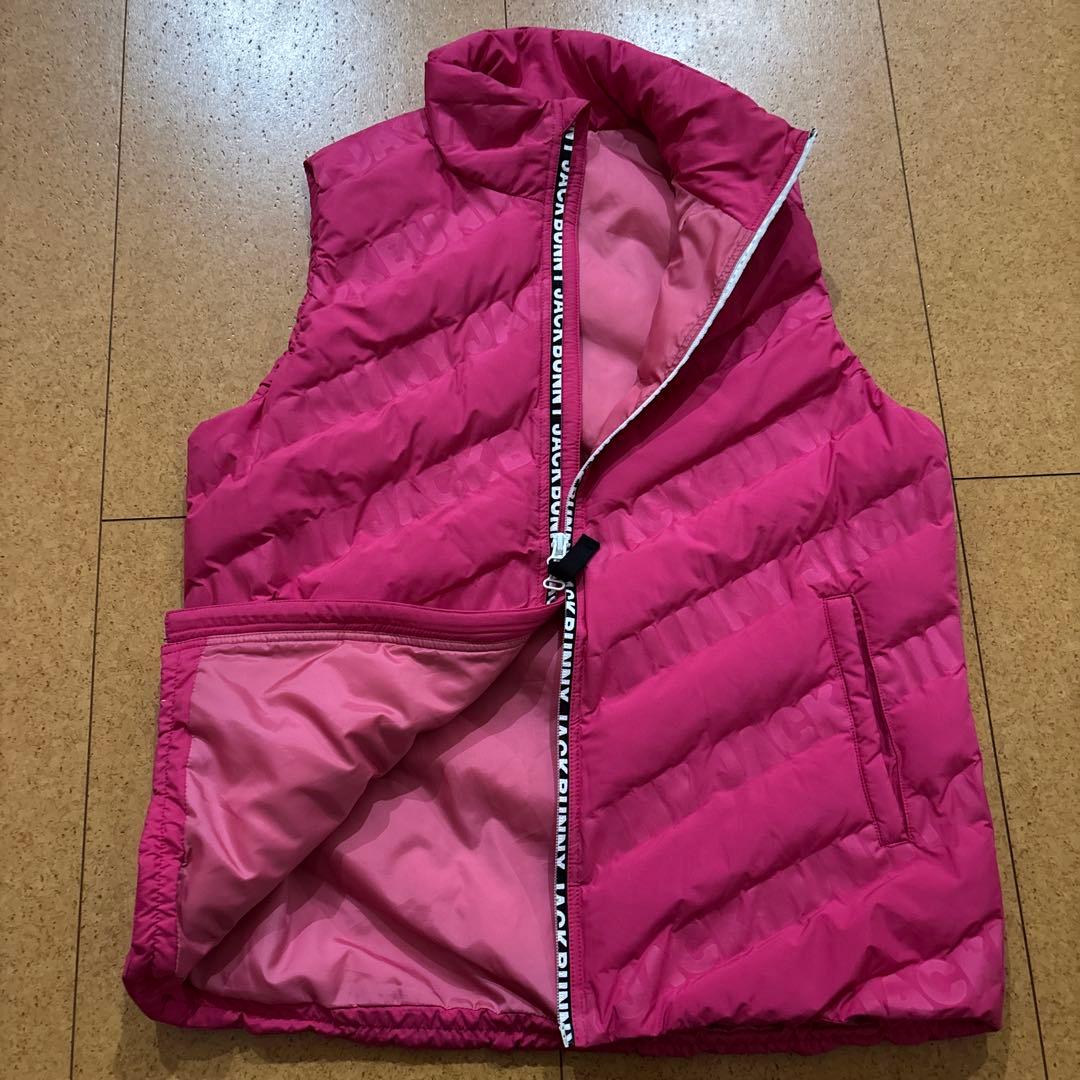 新品同様　極美品　￼Jack Bunny!! ロゴ入りダウンベスト サイズ5