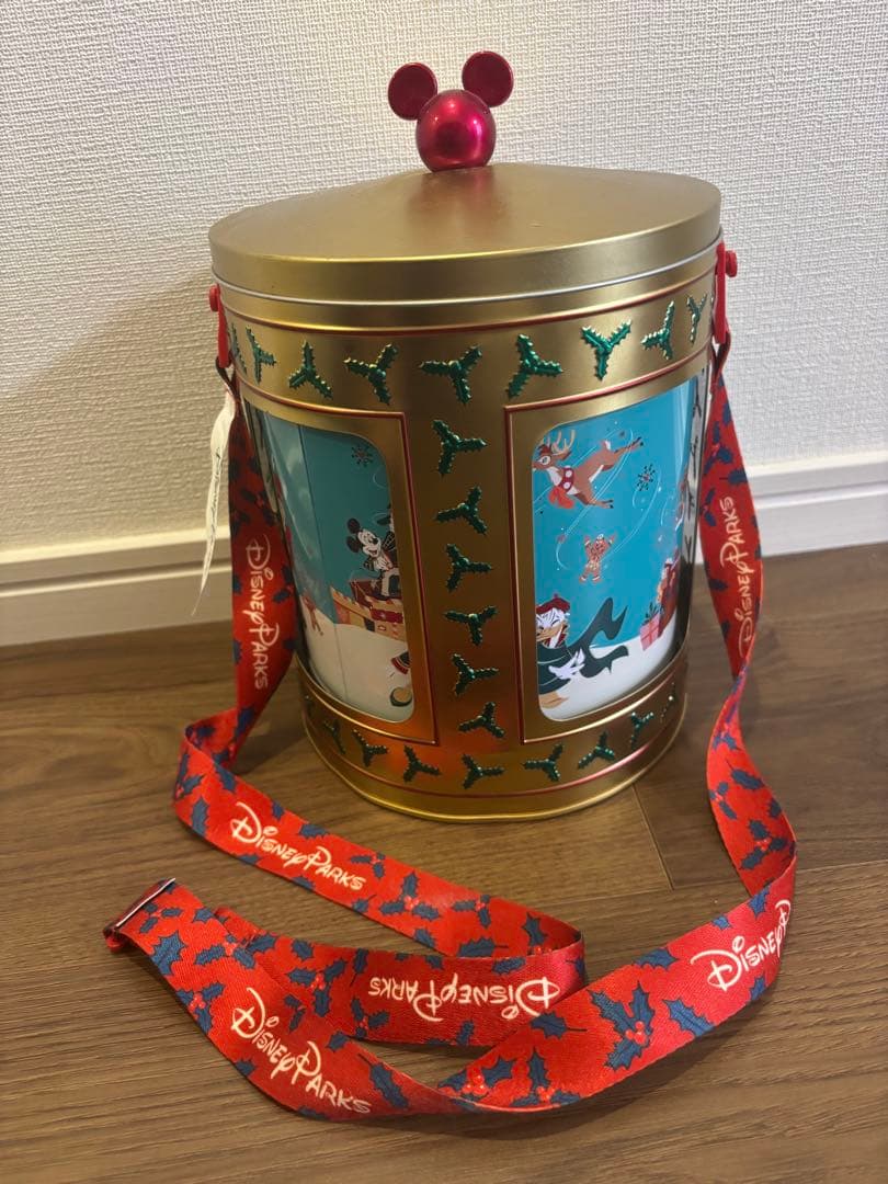 WDW限定　クリスマス　ポップコーンバケット　　オルゴール
