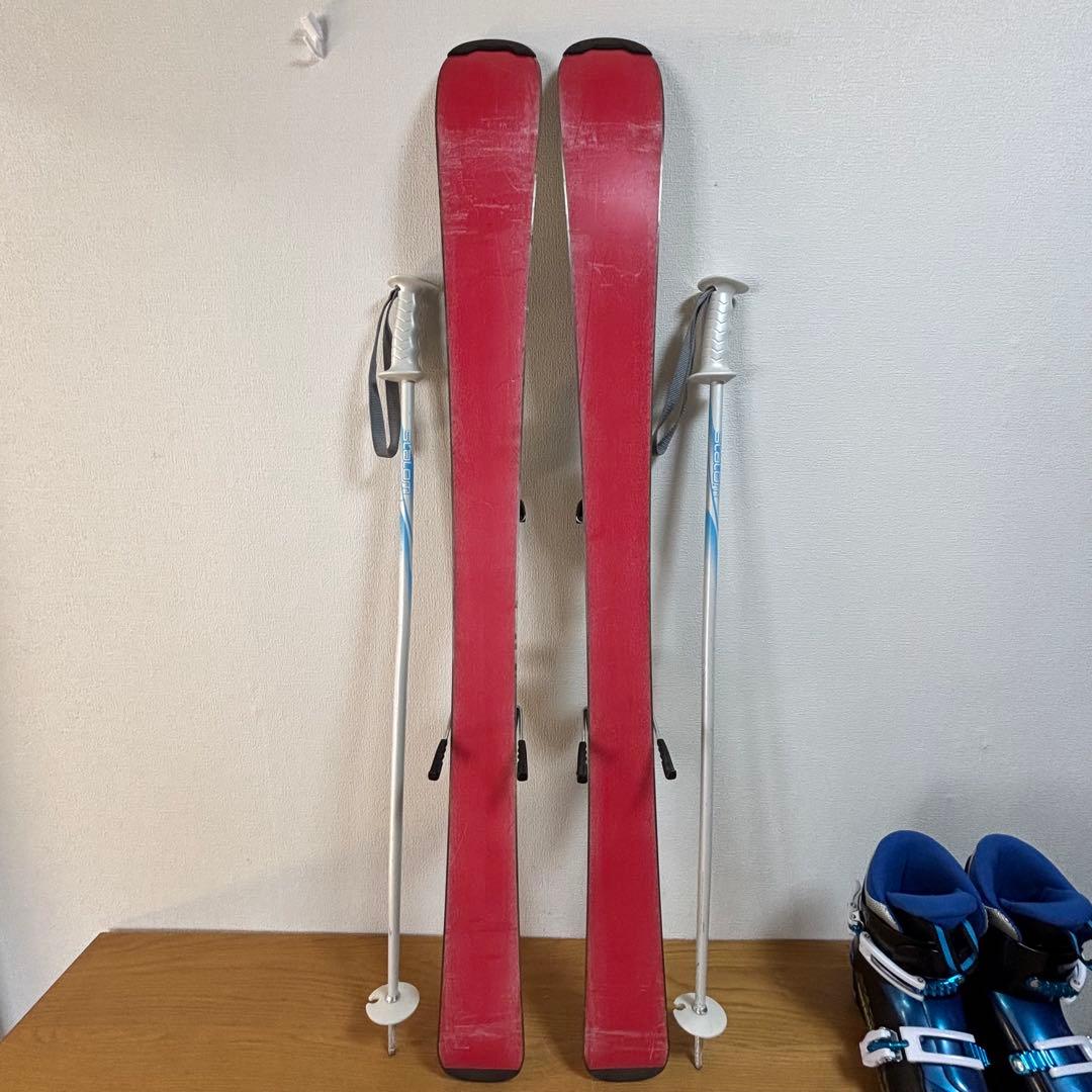 ジュニアスキーセット　ストック付　110cm hart 20-20.5cm