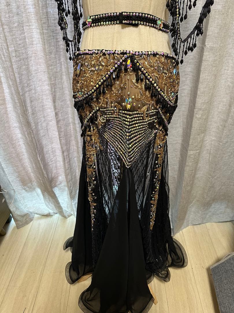 ゴージャスブラックベリーダンス衣装 オーダーメイド
