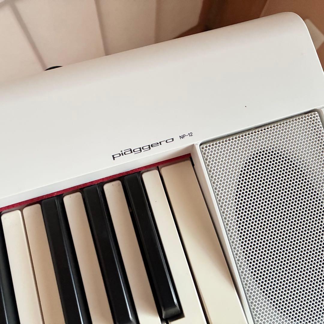 YAMAHA piaggero NP12 電子キーボード 電源アダプター譜面台付