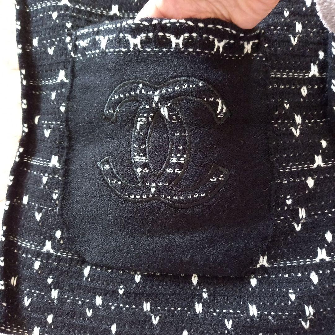 シャネル♡ノベルティマフラーストール♡ポケット付き♡カシミア、シルク混♡1点のみ