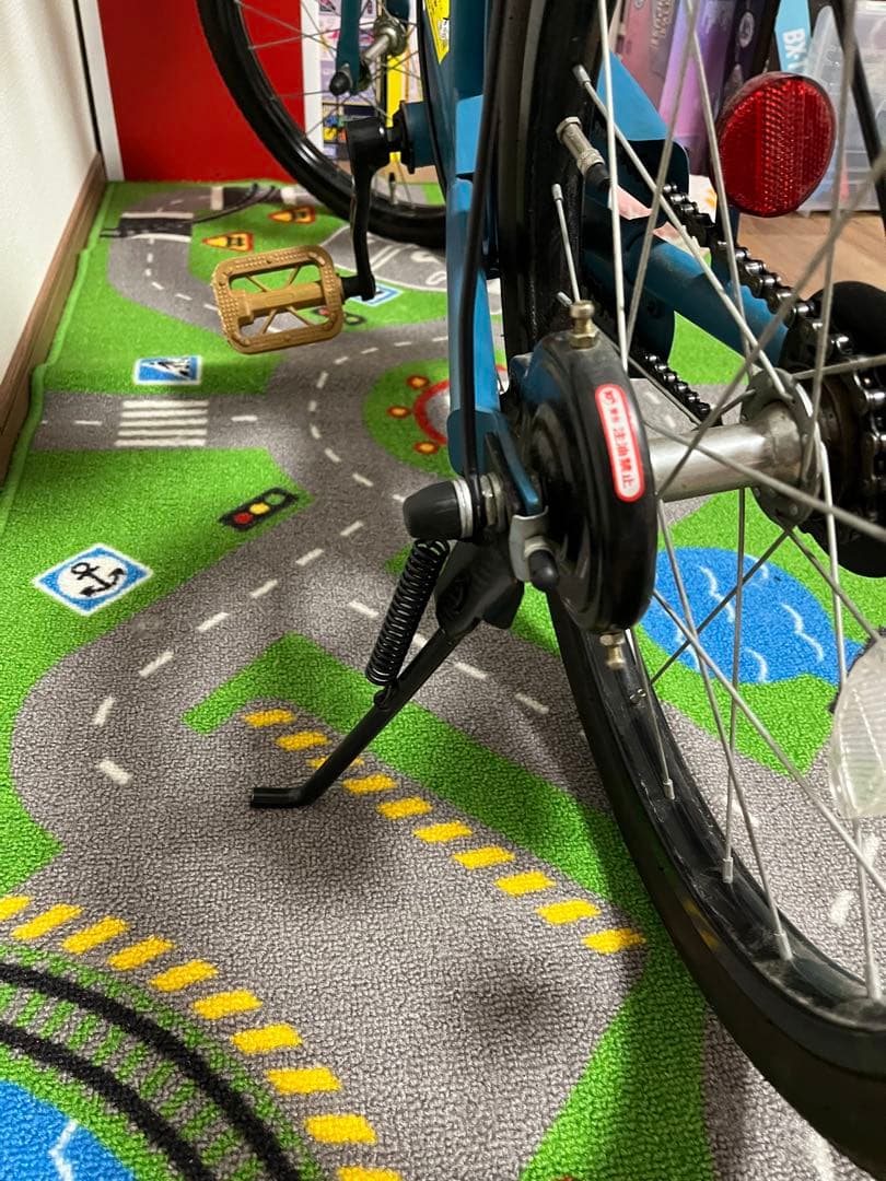 People 幼児用自転車 バスケット付き 青　18インチ