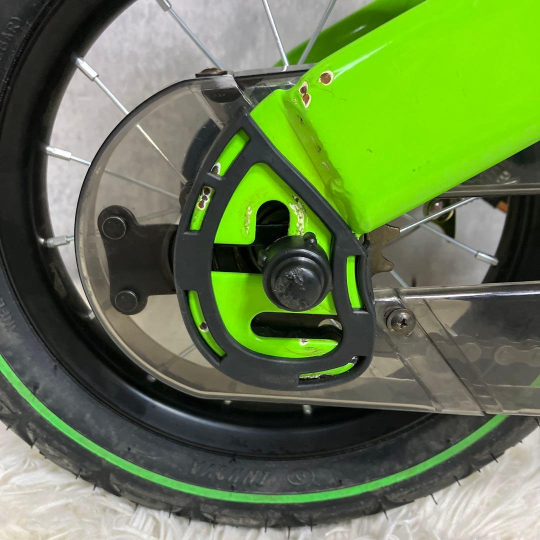 【極美品】へんしんバイク　12インチ　グリーン　緑　付属品多数