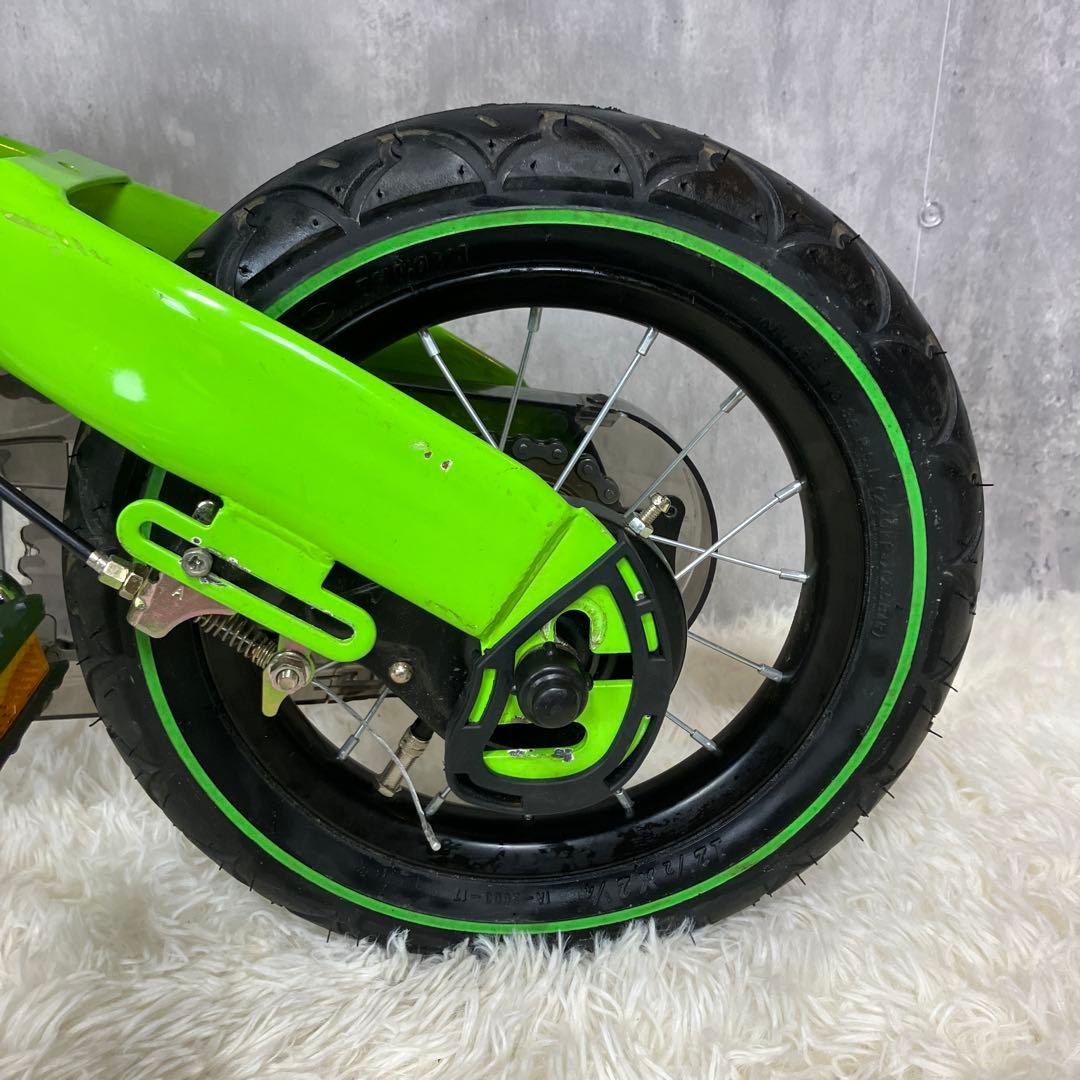 【極美品】へんしんバイク　12インチ　グリーン　緑　付属品多数