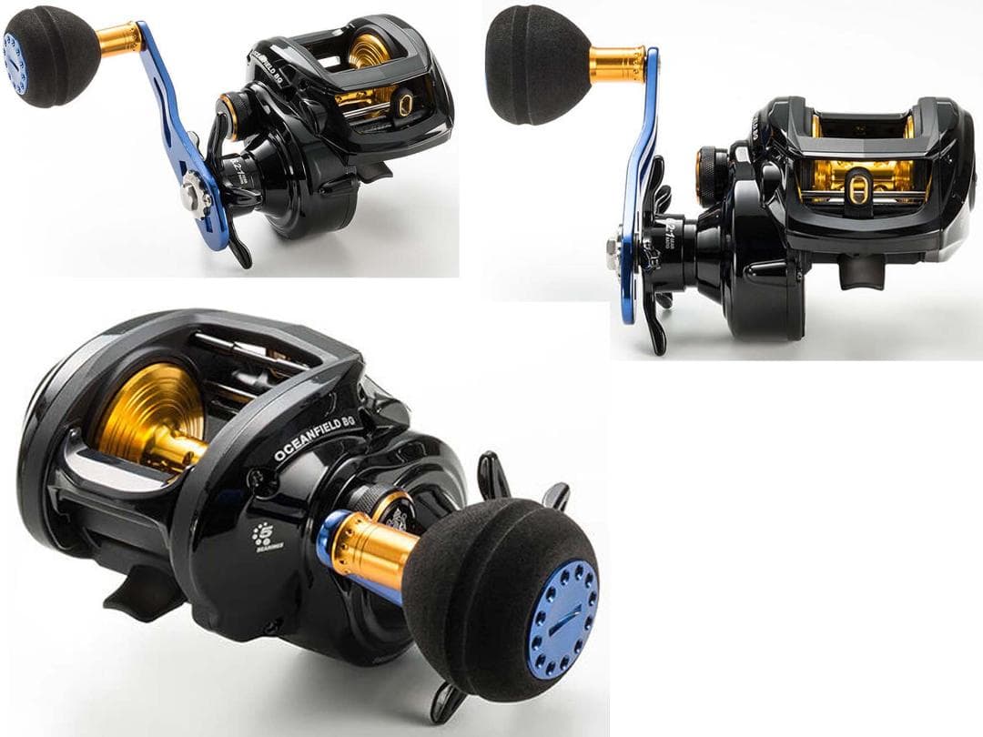 Ａｂｕ　オーシャンフィールドＢＧ［右巻］スペアハンドル付　新品（※箱折り目有り）