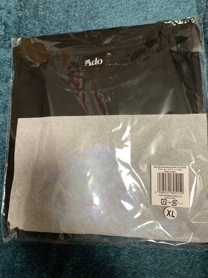 XL Ado 5th Anniversary ブルーローズTシャツ　よだか