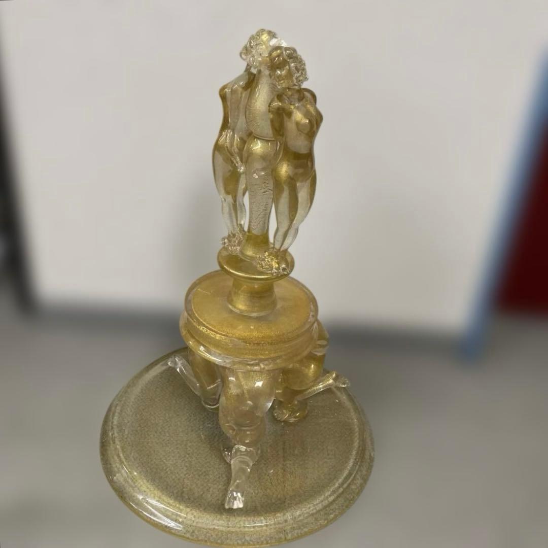 19世紀　ヴェネチア　コンポート　特大品　タトチ　東さ8-0107④