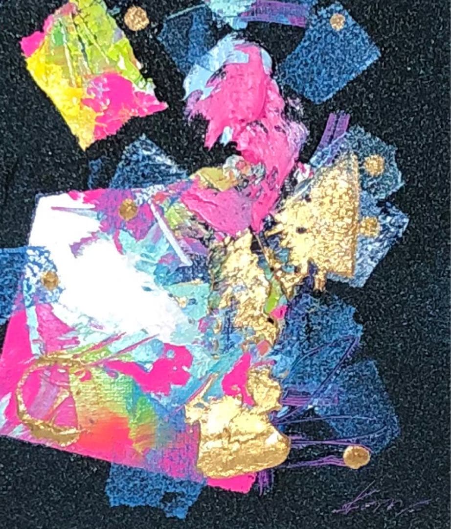 【室生】絵画　油絵　原画　抽象画　現代アート　モダン　インテリア　SM