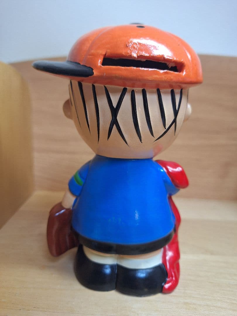 希少　ヴィンテージ　スヌーピー　ピーナッツ　ライナス　陶器　貯金箱