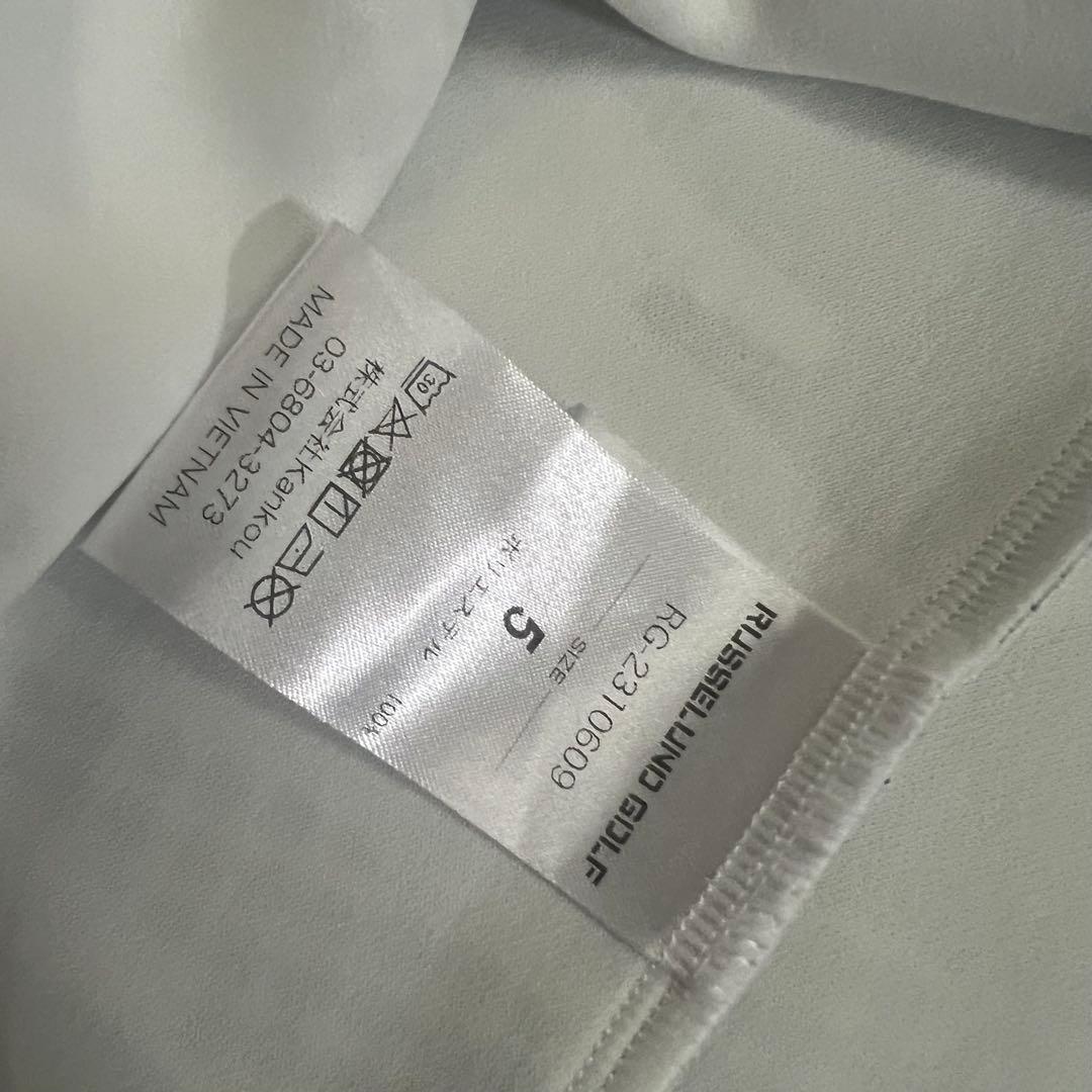 Russeluno ラッセルノ　モックネック　ダンボールニット　半袖シャツ　迷彩