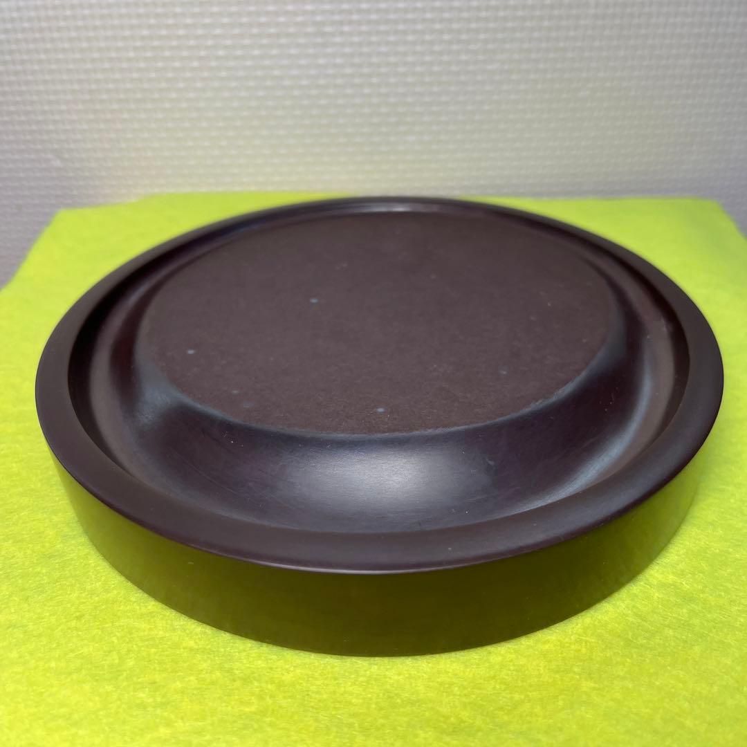 ⭕️赤間硯　希少　日月研　径147m m 泉光堂　美品　女性好み