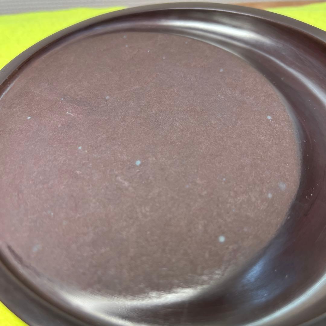 ⭕️赤間硯　希少　日月研　径147m m 泉光堂　美品　女性好み