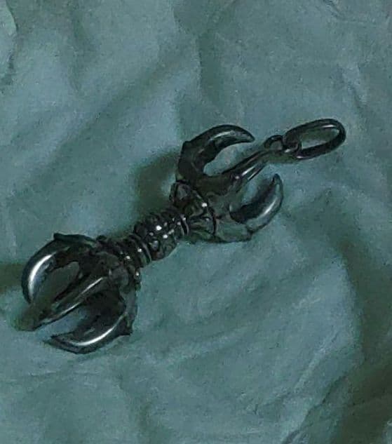 独鈷　五鈷杵　ごこしょ　大野博司　法具　密教　シルバー　銀製　トップ　イ10