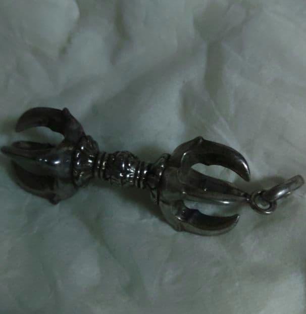 独鈷　五鈷杵　ごこしょ　大野博司　法具　密教　シルバー　銀製　トップ　イ10