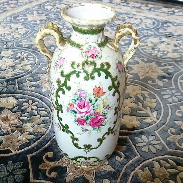 明治～大正時代 オールドノリタケ 飾り壺♪アンティーク品♪