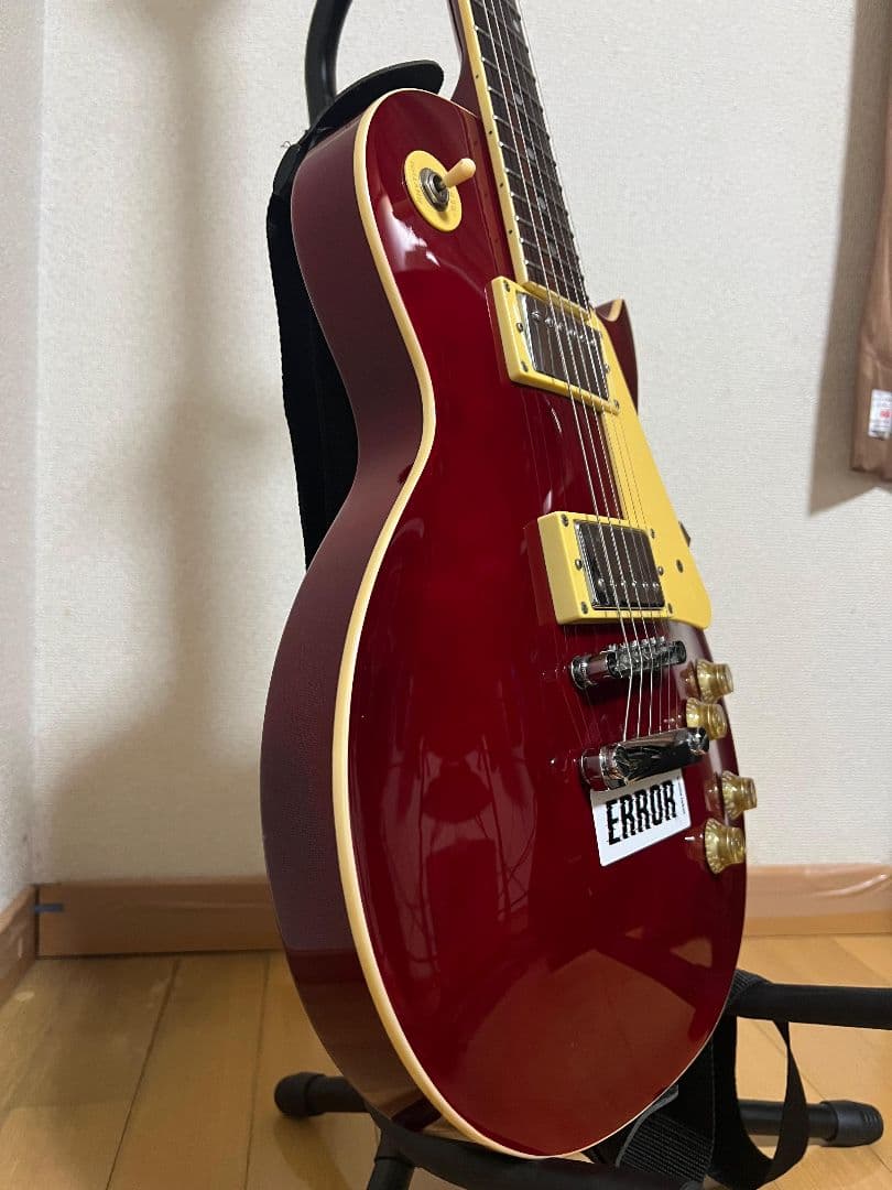 エレキギター レッド ハムバッカー レストパウルスタイル
