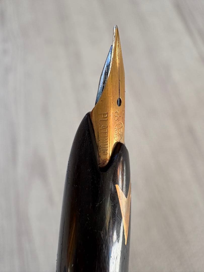 プラチナ万年筆　パイロット万年筆　エリート　ペン先18k 2本セット