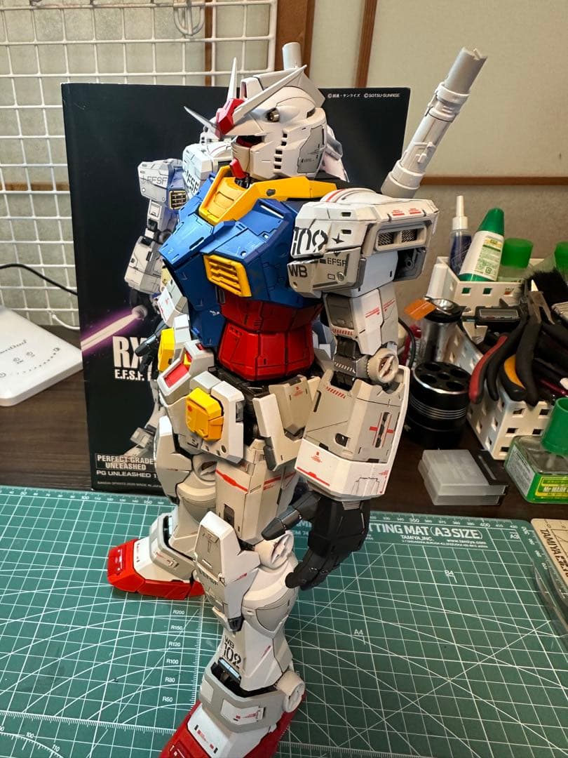 PG UNLEASHED 1/60 RX-78-2 ガンダム 光沢全塗装完成品