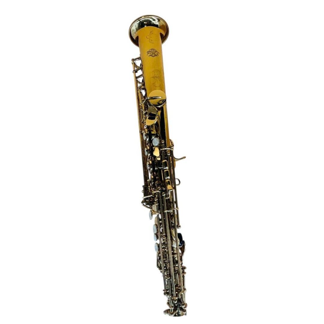ソプラノサックス SP-650 Jマイケル　彫刻　ゴールド　ケース付き
