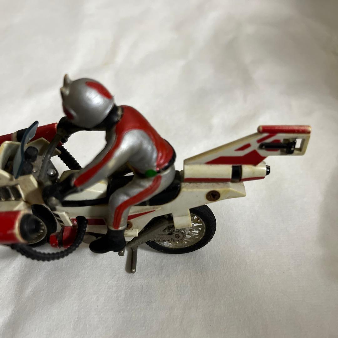 ⚠️レア　仮面ライダーエックス　1期クルーザー　赤プロペラ　超合金　当時物　ポピー