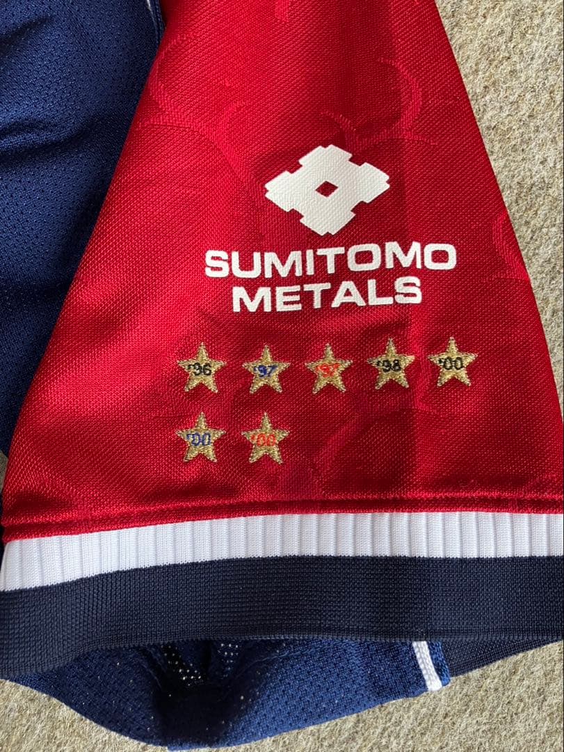 01年　中田浩二選手　鹿島アントラーズ　レプリカユニホーム