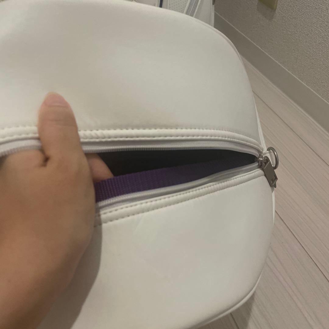 OFF キルティング ゴルフバッグ ホワイト※クラブはつきません※