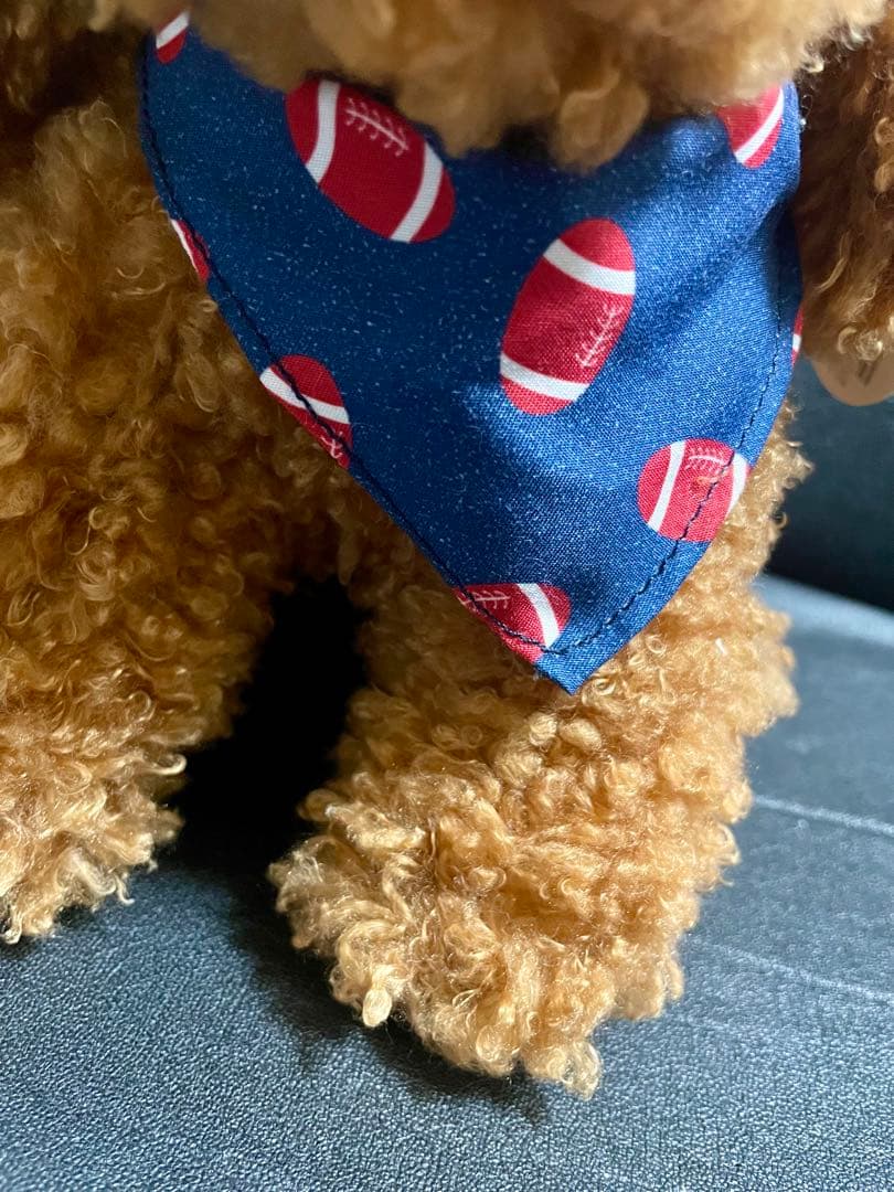 【新品未使用】茶色いトイプードル ぬいぐるみ 可愛いバンダナ付き　超可愛い　犬