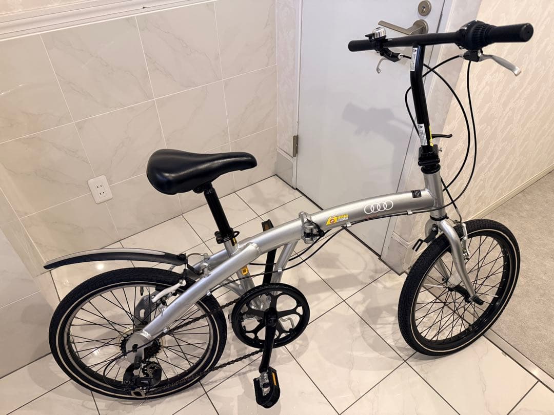 Audi 非売品 折りたたみ自転車 シルバー 美品 アウディ 希少