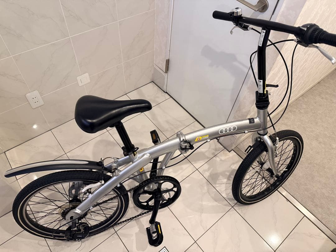 Audi 非売品 折りたたみ自転車 シルバー 美品 アウディ 希少
