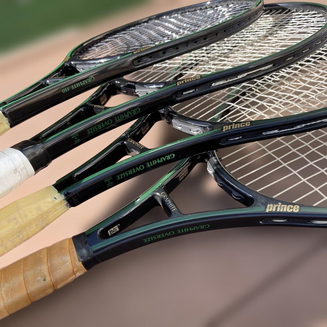 テニスラケット(4本)、Prince Graphite Oversize