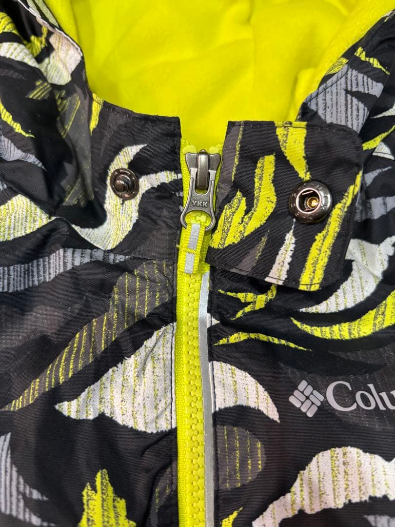 Columbia 子ども用迷彩ジャケット ブラック/イエロー