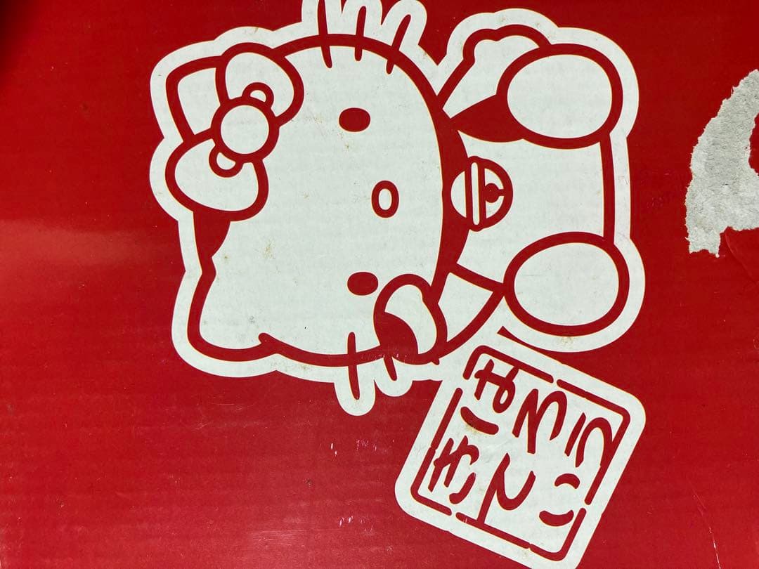 ハローキティ　お賽銭箱バンク　貯金箱　木製　レトロ　箱付き　縁起物　超激レア