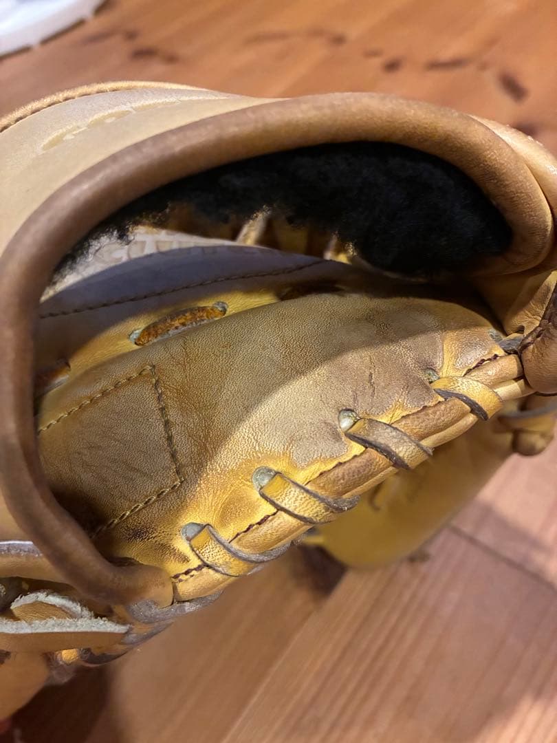 GORILLAJIRUSHI 硬式グローブ イエロー　ゴリラ印　左利き