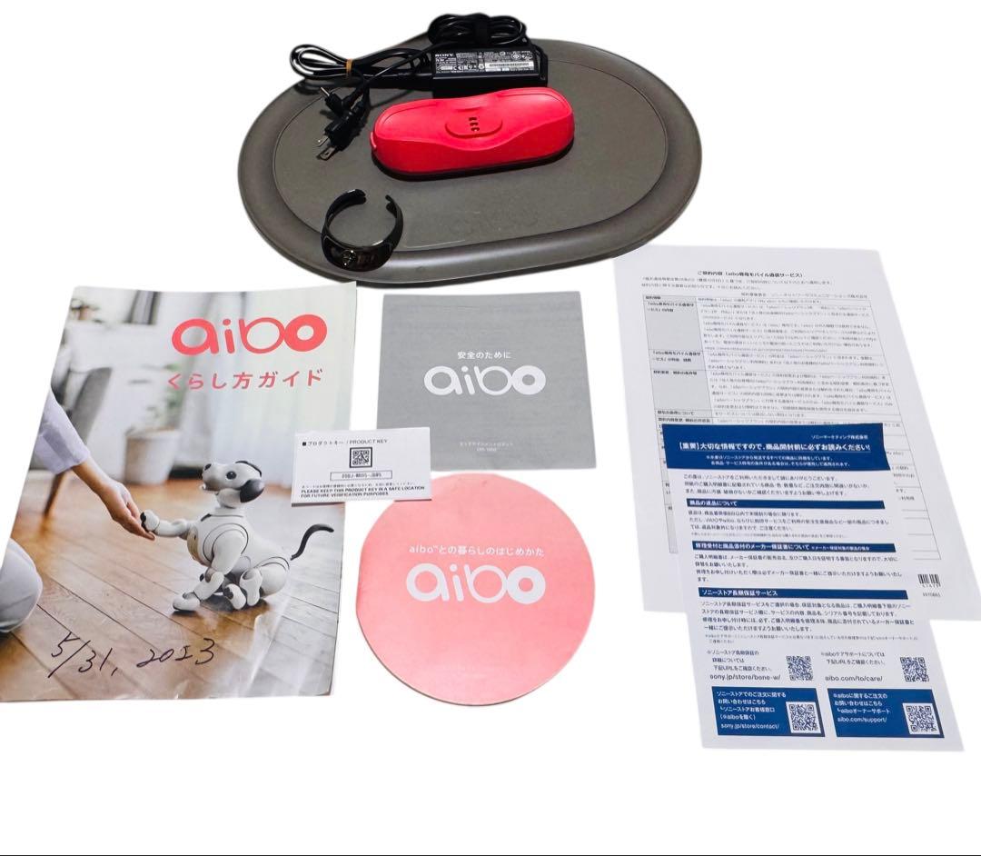 美品　ソニー aibo アイボ ERS-1000 耳＆しっぽ サクラ 首輪2色