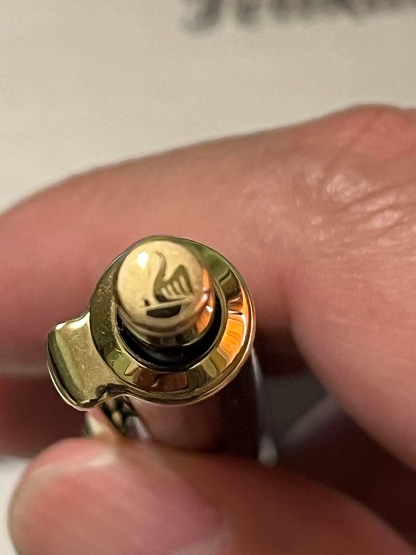 【最終値下げ】【新品】ペリカン　スーベレーンD400 シャープペン　0.7 緑縞