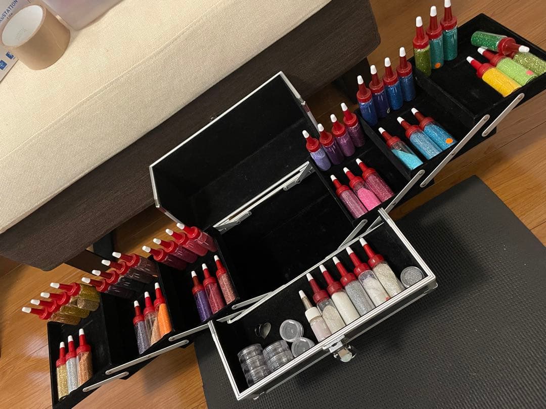 ラメ ボディジュエリー ネイル アート