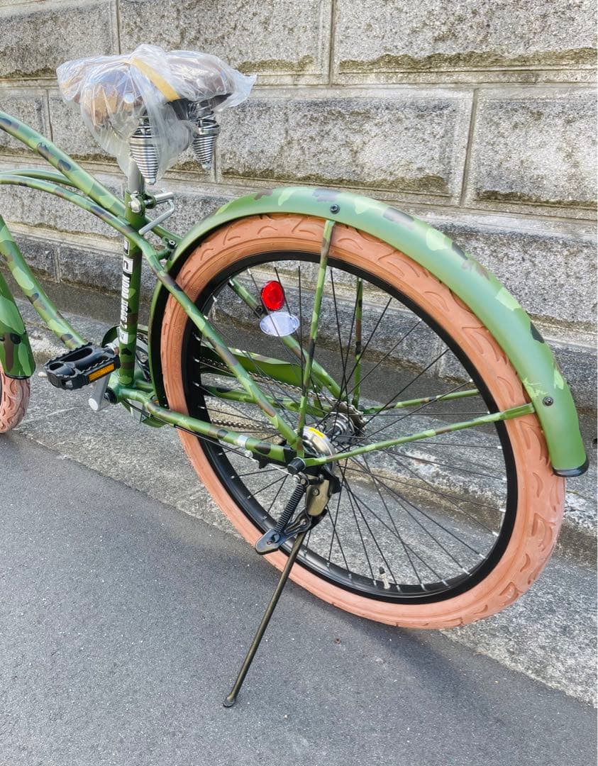 【新車】 ビーチクルーザー BOON 迷彩 26インチ 大阪