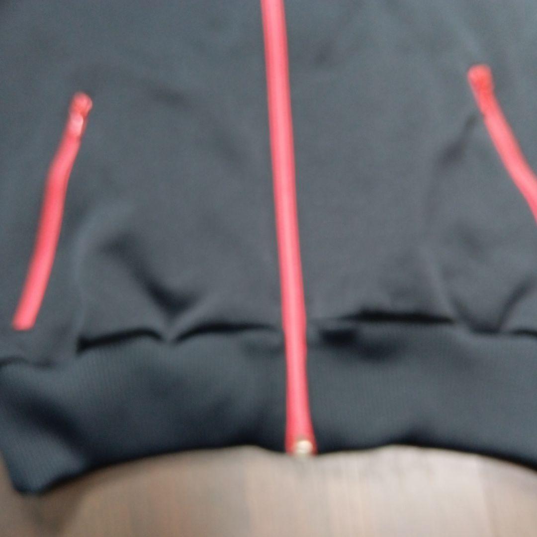 アディダス 黒/赤 ジャージセットアップ ヴィンテージ