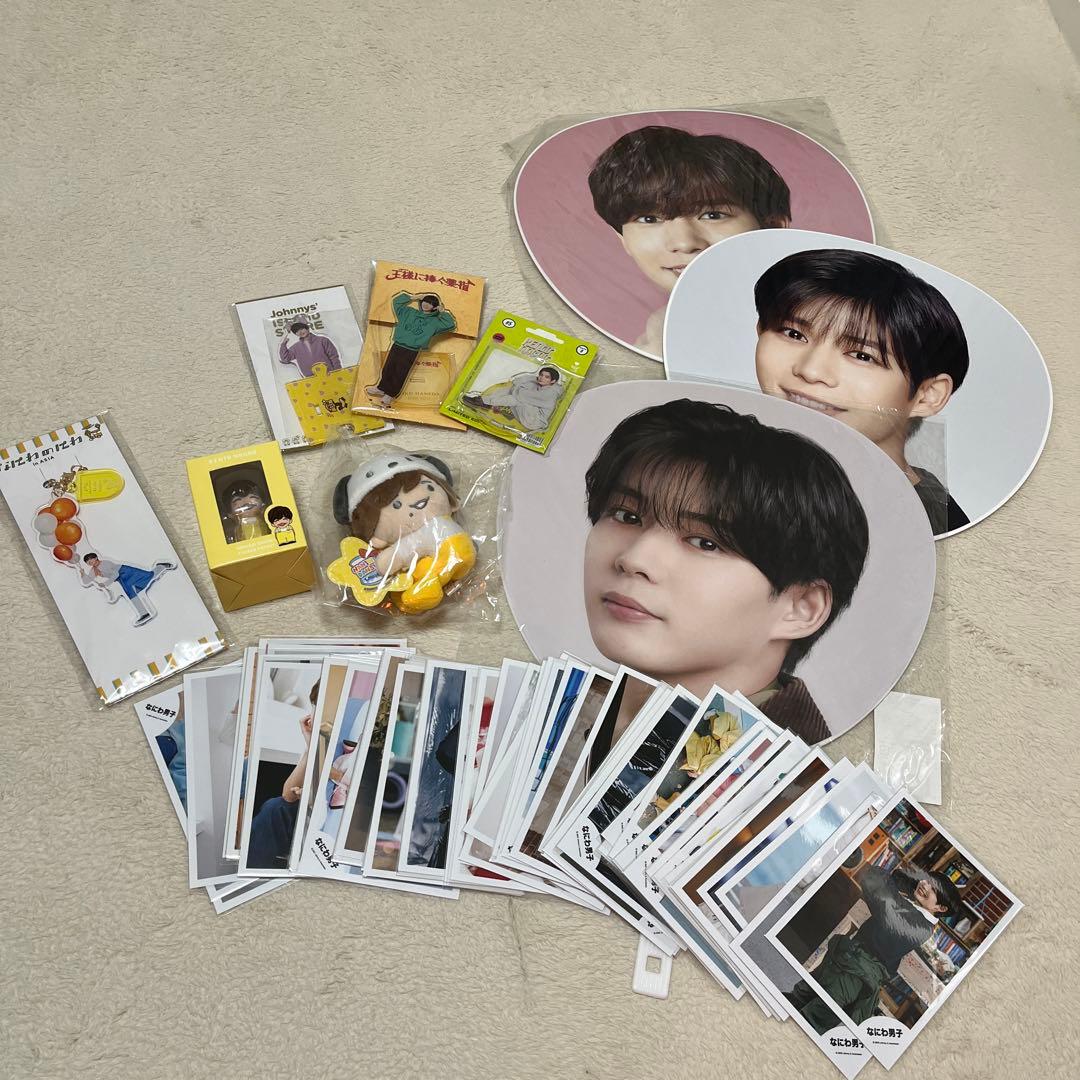 長尾謙杜 うちわ アクキー アクスタ 指人形 なにわ男子