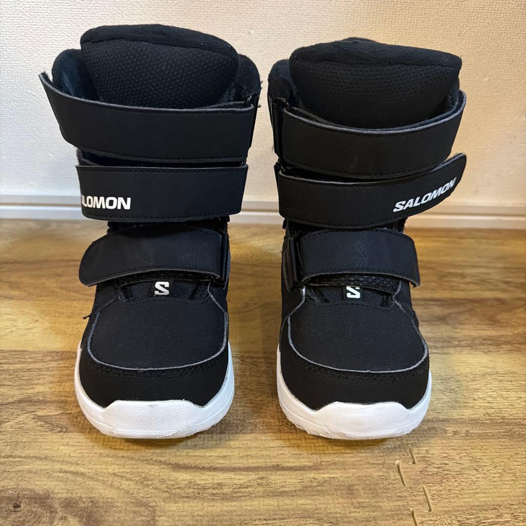 SALOMON キッズスノボブーツ(17cm)ビンディング(xsmall)セット